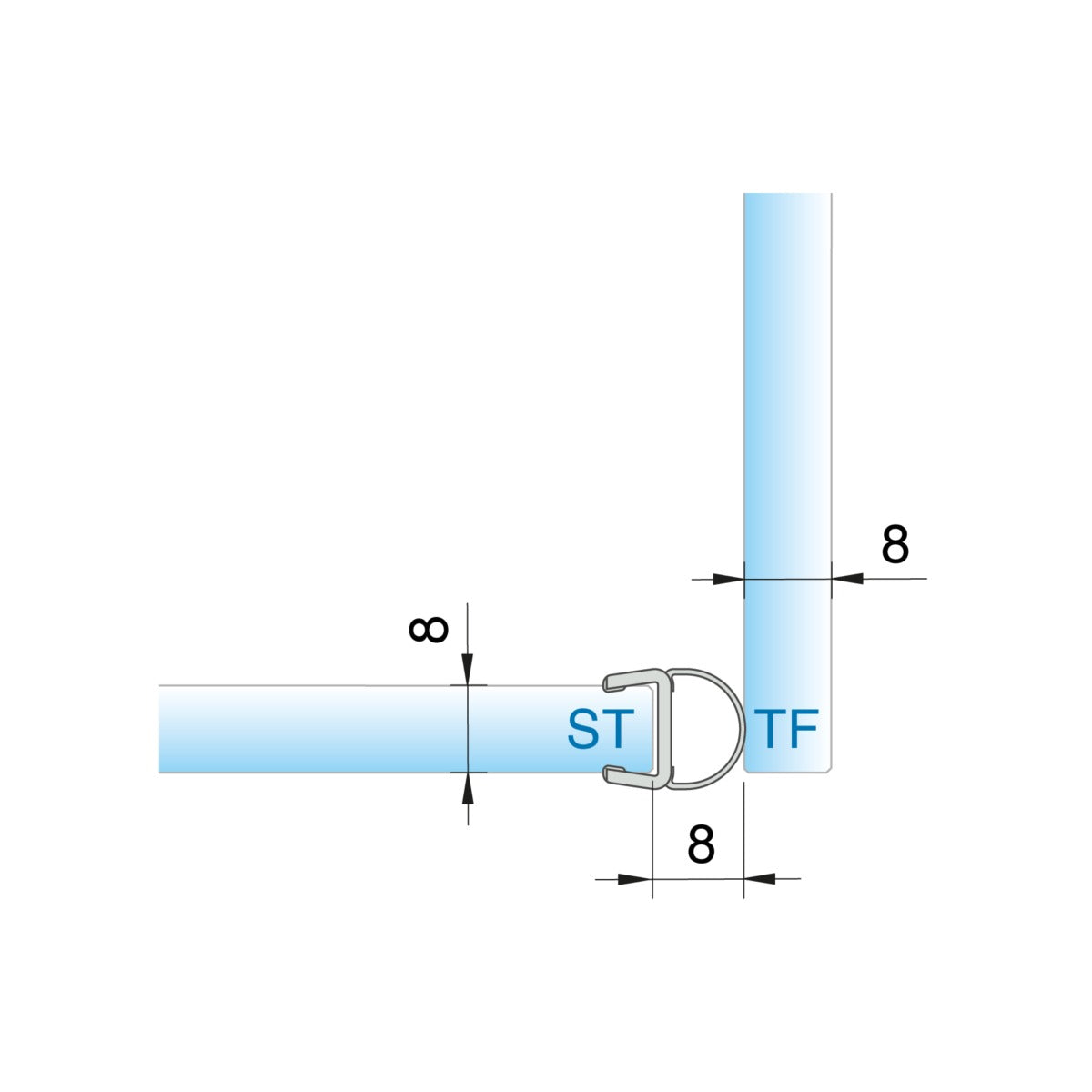 D Profil – MINIMAL/Víztiszta (2,5 méter)
